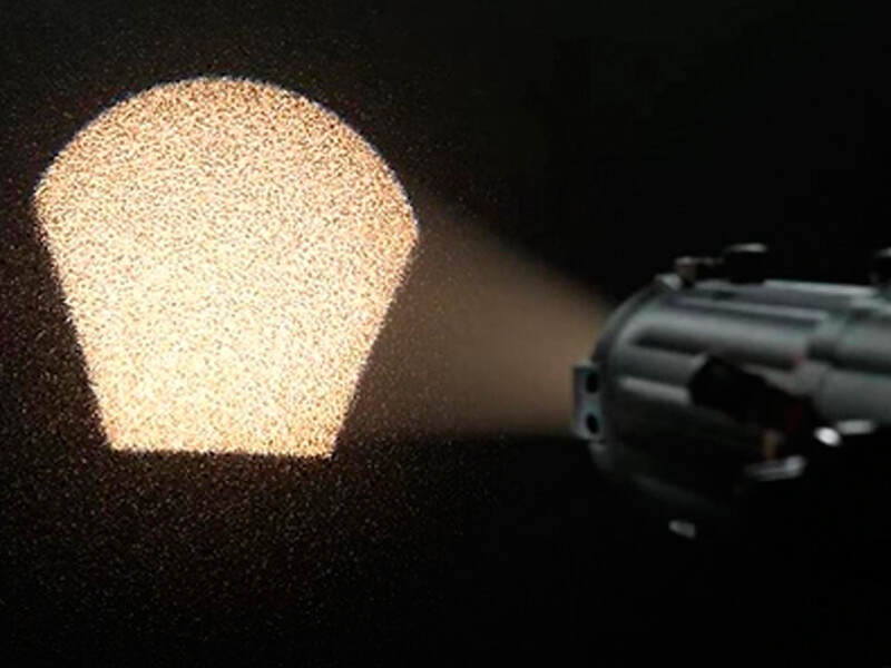 Foco reflector elipsoidal de perfil LED con zoom mini de 60 W